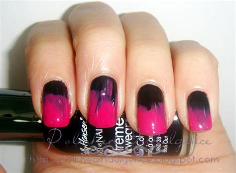 Polished Indulgence: Nail Art Wednesday: Black and Pink ... Nails can be attached using double sided adhesive nail tabs or nail glue (glue/adhesive not included).