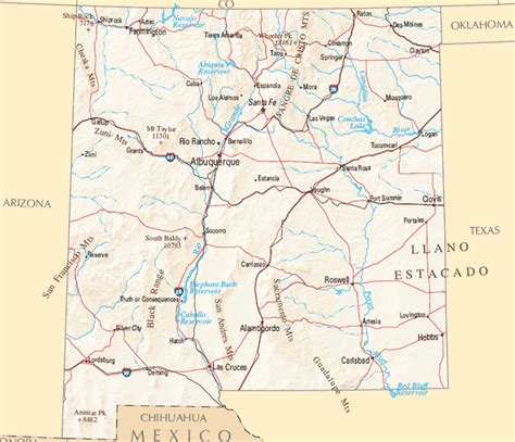 New Mexico County Map