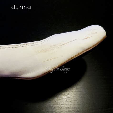 If the shoes constantly rub against the back of your feet around the heel, you can consider softening the heel or the shoes by applying shoe softeners and conditioning them. How to Remove Scuff Marks from Heels - Angela Says