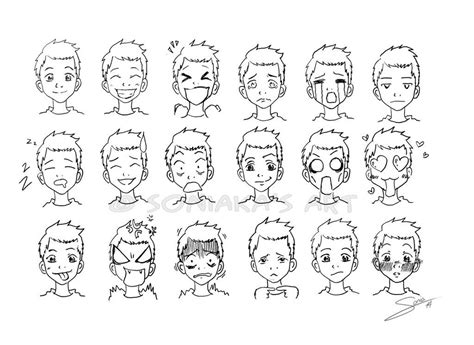 Resultado De Imagen Para Manga Face Expressions Human Face Drawing