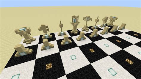 Minecraft Chess Set Design And Tutorial Youtube