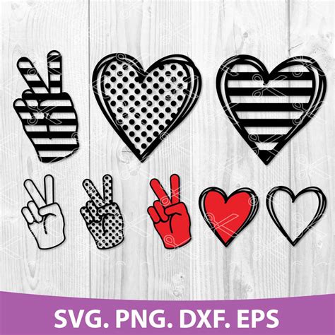 Peace Love Svg Svg Files For Cricut Silhouette Diy Peace Love Peace