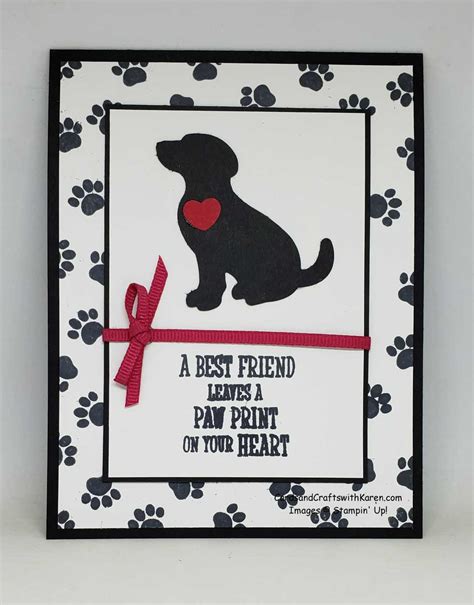 Grieving the loss of a pet can feel isolating, but it doesn't have to be. Dog loss card | Cards and Crafts with Karen