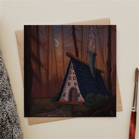 Cabin In The Woods Original Artwork Digital Download Etsy