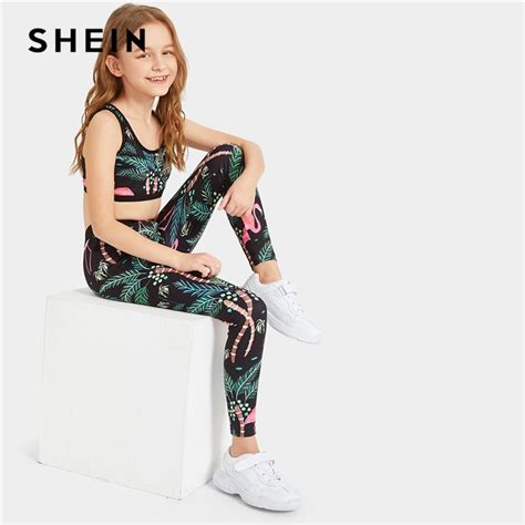 Also set sale alerts and shop exclusive offers only on shopstyle. SHEIN Kiddie Toddler Girls Plants Print Crop Top And ...