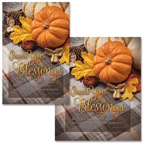 Thanksgiving Count Your Blessings Psalms 1032 Kjv Pkg 100
