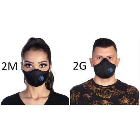 4 Máscaras Protecao Facial Tripla Camada com Válvula Unissex Shopee