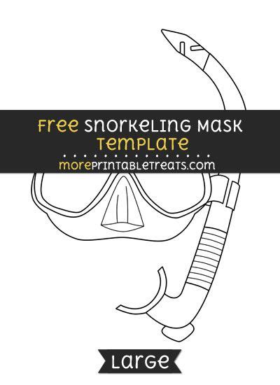 A scuba mask is one of the most important pieces of scuba gear you can buy — scuba diving's gear experts break down scuba mask features, types of scuba masks and more. Free Snorkeling Mask Template - Large (With images) | Mask ...