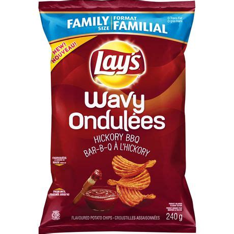 There are two secrets to perfect microwaved potato chips. Lays Wavy Hickory BBQ Potato Chips | Walmart Canada