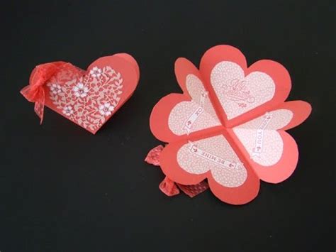 If you make a little hole (with a perforator) in the heart, you can lace a decorative thread through it and secure the card to something (box of. Heart Shaped Fancy Fold Card - YouTube
