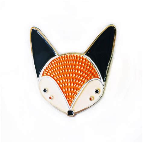 Fox Enamel Pin Fox Jewelry Enamel Pins Pin And Patches