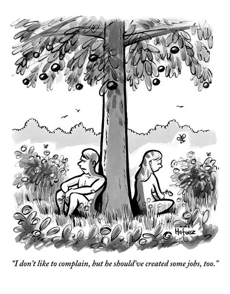 Adam and eve drawing by moshe rosental. Adam And Eve Sit Back To Back Against A Tree by Kaamran Hafeez