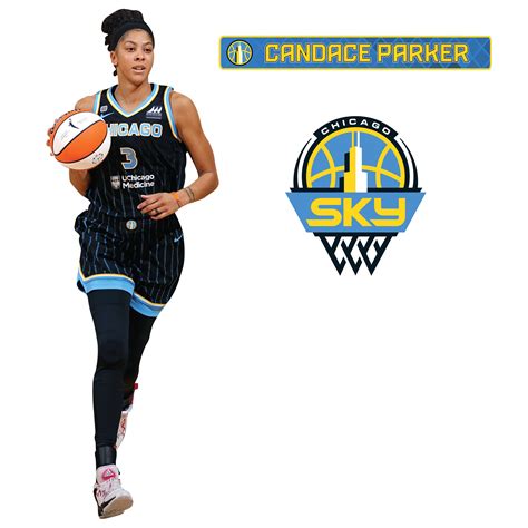 Chicago Sky Candace Parker 2021 Officially Licensed Wnba Removable Candace Parker Candace