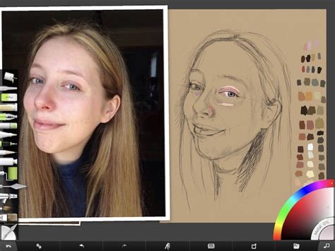 How I Paint On The Ipad A Step By Step Portrait In Artrage Portrait