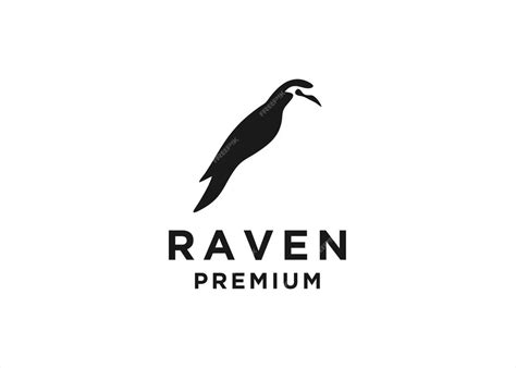 Premium Vector Raven Logo Design Vector Illustration