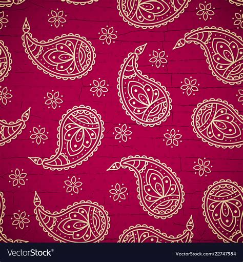 Bright Pattern With Paisley Royalty Free Vector Image