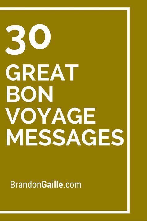 Great Bon Voyage Messages Bon Voyage Message Bon Voyage Quotes Bon Voyage Cards