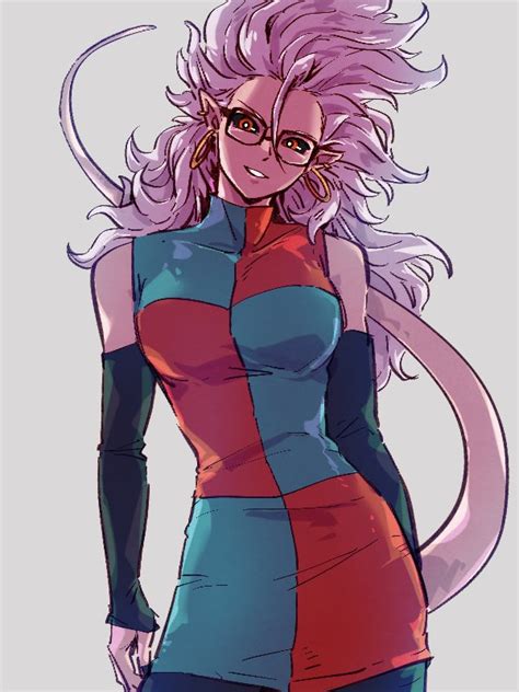 Android 21 And Majin Android 21 Dragon Ball And 1 More Drawn By