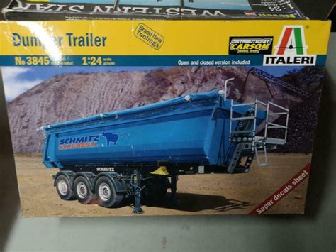 124 Scale Italeri Dumper Trailer Model Truck Kit 3845 St Supply Co