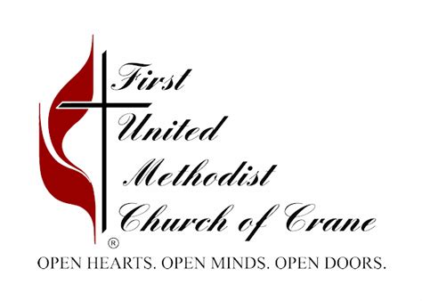 Cross Flame Logo Crane First United Methodist Church
