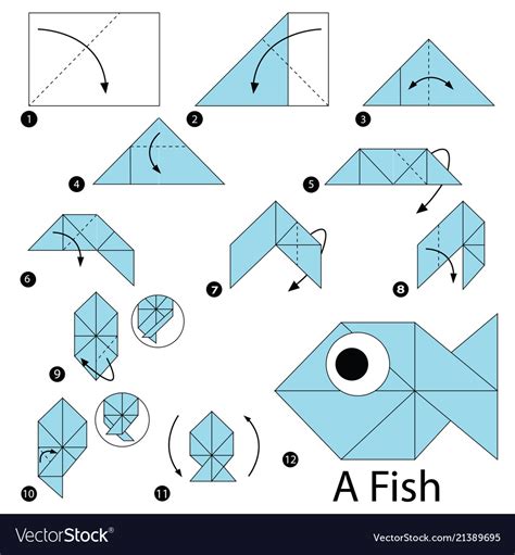 Simple Origami Fish Steps Easy Origami Fish Paper Craft