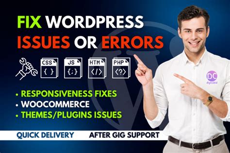 Fix Wordpress Website Issues Errors Bugs Css Elementor Divi Expert Help By Digicubid Fiverr
