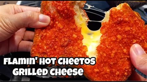 Flamin Hot Cheetos Grilled Cheese Sandwich Air Fryer Grilled Cheese