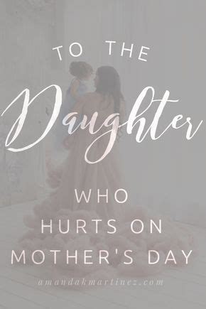 Mothers tend to hurt their daughters because they haven't healed the hurt that they've been through. To the DAUGHTER who hurts on Mother's Day. This goes out ...