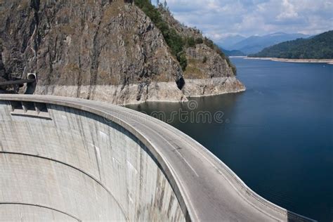 Road On Water Dam Stock Photo Image Of Lake Plant Drought 27293802