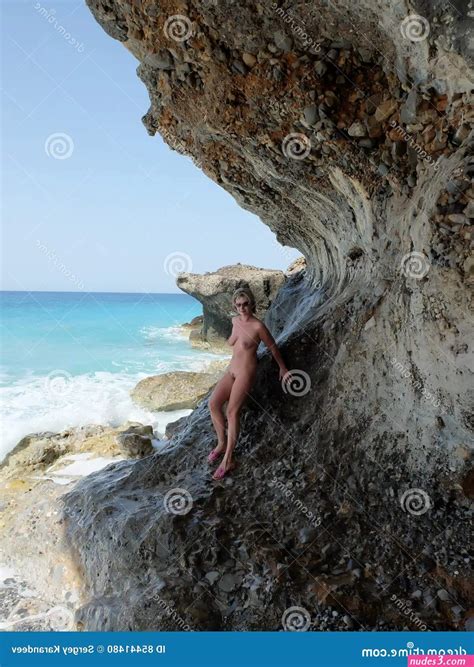 Naked Woman Stock Photo Image Of Sand Ground Rock Porn Pics