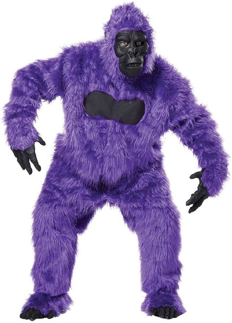 Fancy Purple Gorilla Ape Monkey Suit Adult Costume Clothing