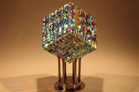 Chroma Cube By Jack Storms Contemporary Glass Art Glass Sculpture Jack Storms Glass