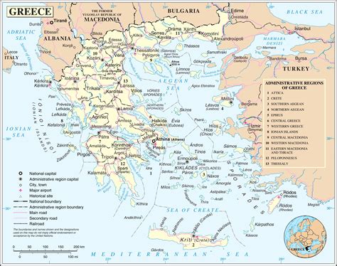 Mapa Grecji mapa offline i szczegółowa mapa Grecji