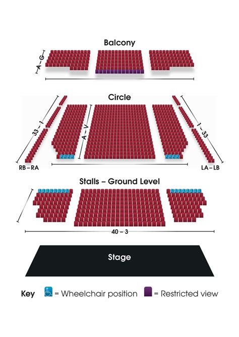 Seating Plan Grimsby Auditorium