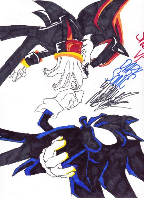 Shadow Vs Dark Sonic By Drawingat131 On Deviantart