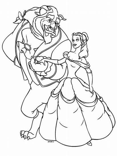 Beast Coloring Beauty Pages Disney Colors