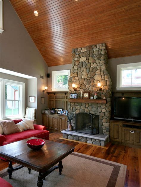 Faux stone veneer fireplace ideas manufactured stone veneer product gallery cast natural stone. River Rock Fireplace Home Design Ideas, Pictures, Remodel ...