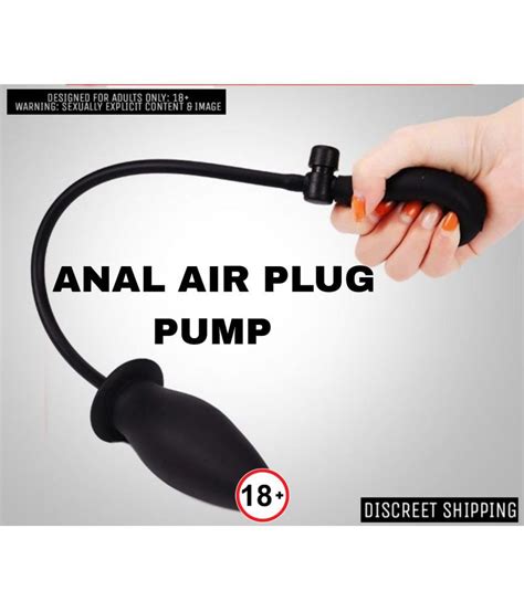 anal air smooth silicon manual pump butt plug for men or women buy anal air smooth silicon
