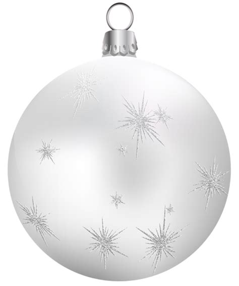 Transparent White Christmas Ball Png Clipart White Christmas