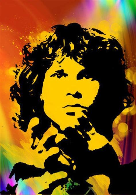 Jim Morrison Illustration Jim Morrison Psychedelic Rock The Doors