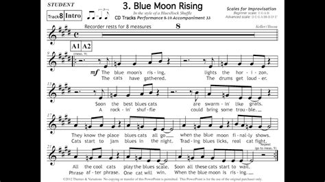 Blues Cat Recorder Blue Moon Rising Performance Sample Youtube