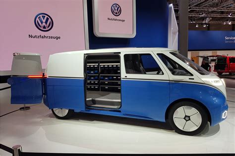 Vw Id Buzz Cargo All Electric Van Concept World Debut At Hot Sex Picture