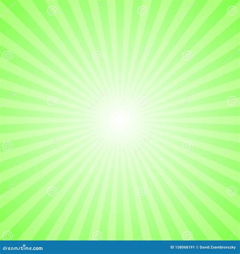 Light Green Abstract Dynamic Starburst Background Stock Vector