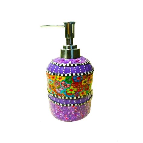 Colorful Liquide Hand Soap Dispenser With Pump Handmade Dish Etsy