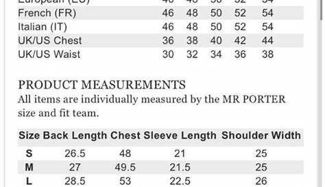 size chart fear of god essentials sizing