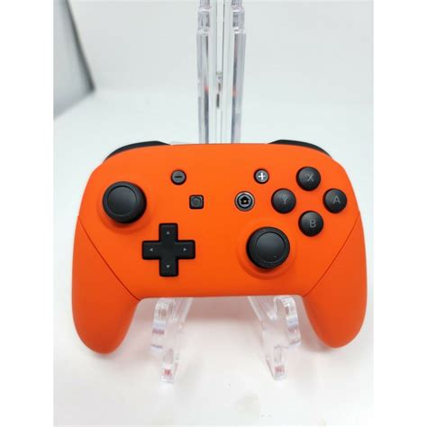 Orange Soft Touch Custom Nintendo Switch Pro Controller With Charge
