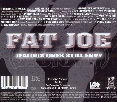 Скачать альбом Fat Joe 2001 Jealous Ones Still Envy J O S E