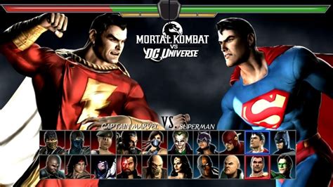 Mortal Kombat Vs Dc Universe Captain Marvel Vs Superman And Scorpion