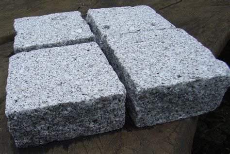 Dark Grey Granite Setts In Sandblasted Finish Per M2 Stoneyard