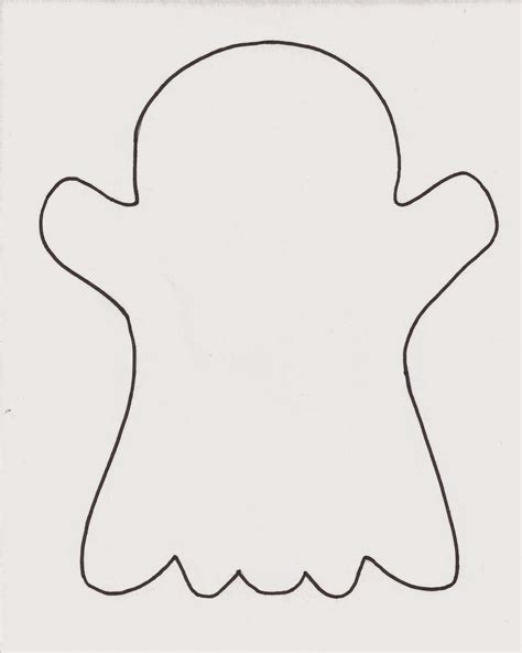 crafts  kids minds  printable ghost template